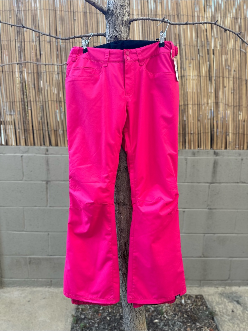 Roxy Women's Bright Pink Boot Cut Snowboarding Pants